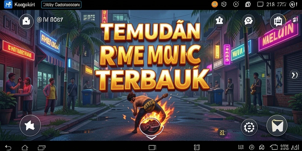 Tampilan menarik dari gameplay 2757 yang berbasis musik.