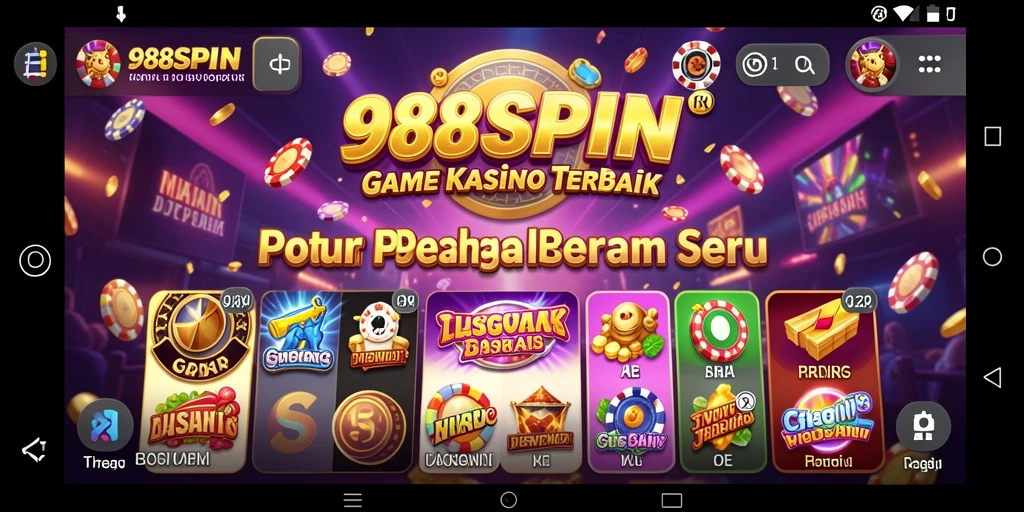 Screenshot utama 988SPIN menampilkan gameplay yang menarik dengan grafis menawan.