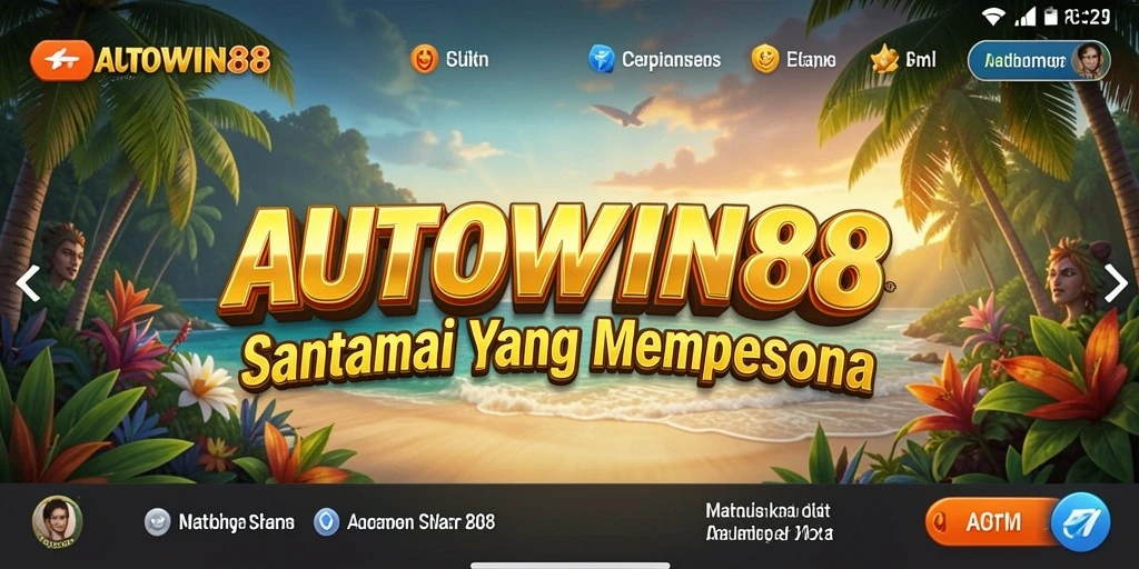 Tampilan gameplay yang seru dan penuh warna dari AUTOWIN88.
