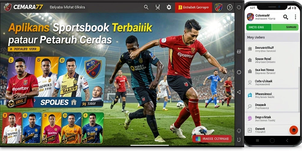 Tampilan gameplay menarik dari aplikasi CEMARA77 untuk taruhan olahraga.