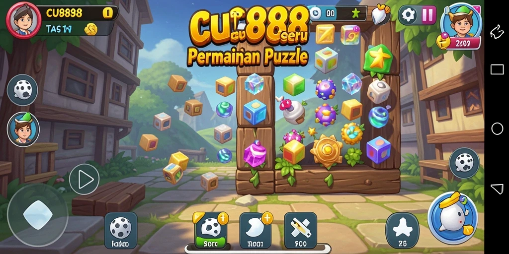 Tampilan gameplay CU888 yang menantang dalam permainan Puzzle.