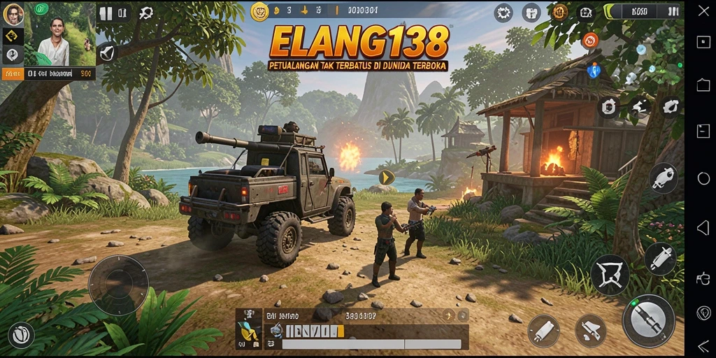 Tampilan menawan dari gameplay ELANG138 di dunia terbuka.
