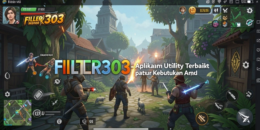 Tampilan utama FILTER303 menampilkan fitur-fitur Utility yang memudahkan pengguna.