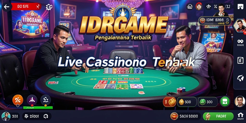 Tampilan gameplay Live Casino IDRGAME yang mendebarkan.