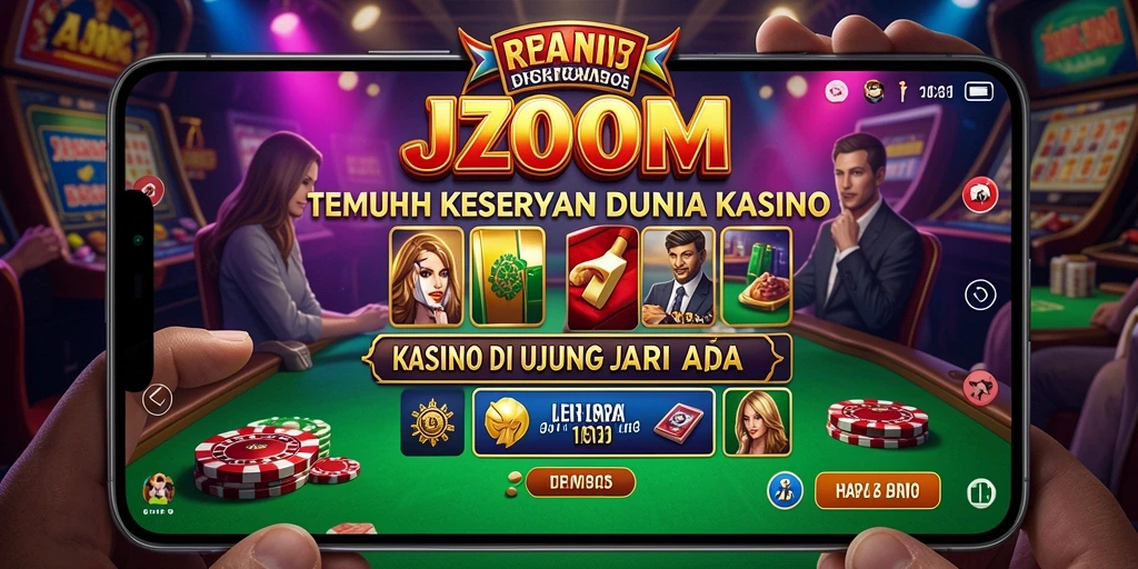 Tampilan permainan kasino yang menarik di J200M dengan grafis memukau.