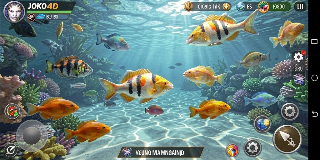 Gameplay seru JOKO4D dengan beragam ikan untuk diburu.
