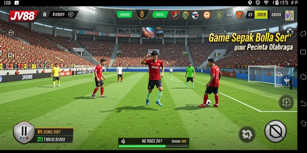 Tampilan gameplay JV88 yang realistis dan mendebarkan.