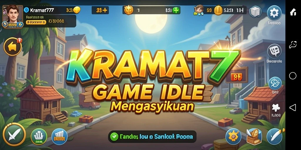 Screenshot gameplay KRAMAT77 menampilkan aksi seru dalam dunia Idle.