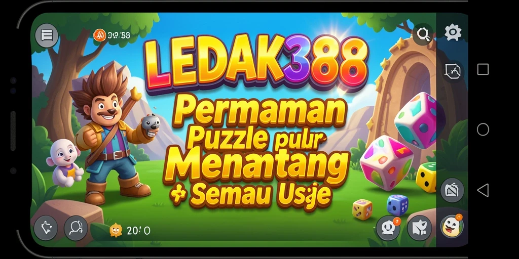Tampilan gameplay puzzle dalam LEDAK388 yang menarik.