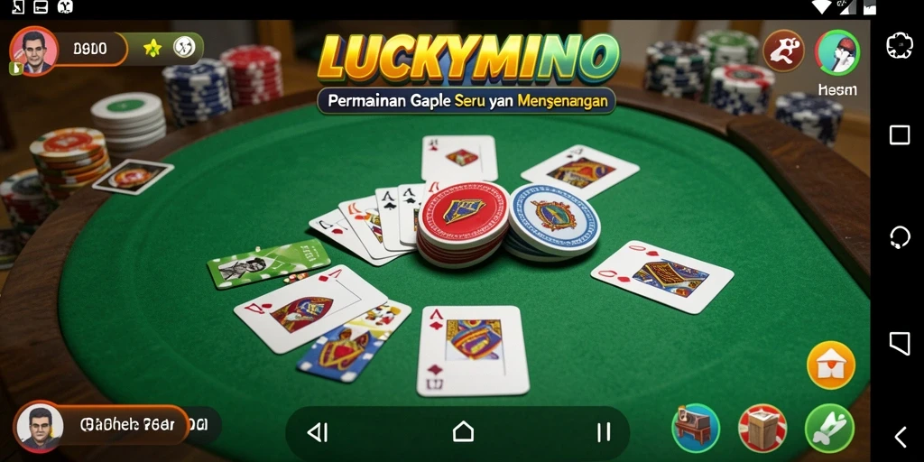Gameplay seru LUCKYMINO dengan berbagai fitur menarik.
