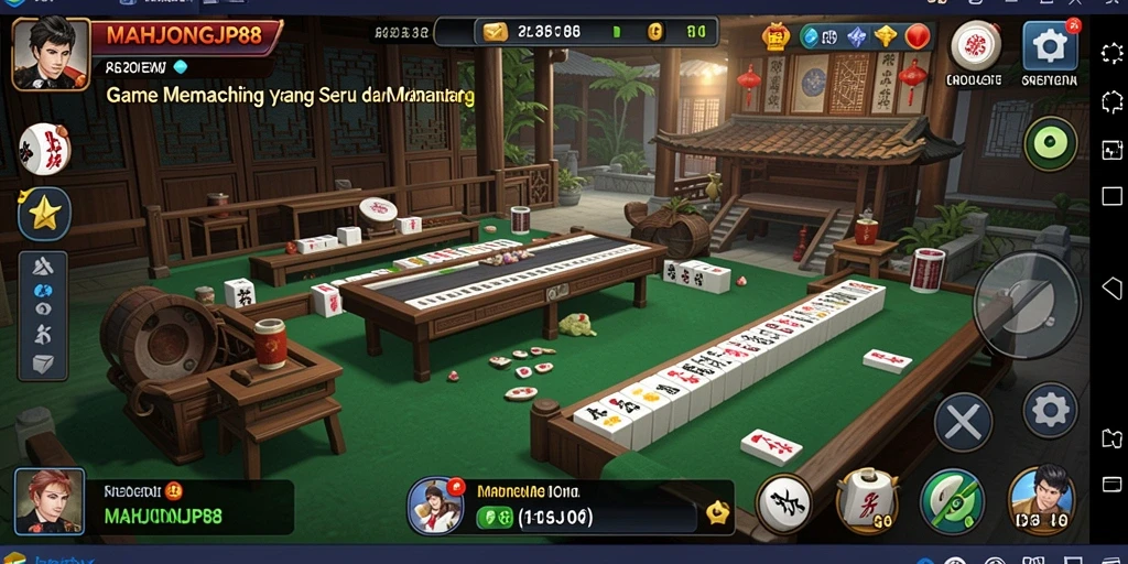 Tampilan gameplay memancing yang mendebarkan di MAHJONGJP88.