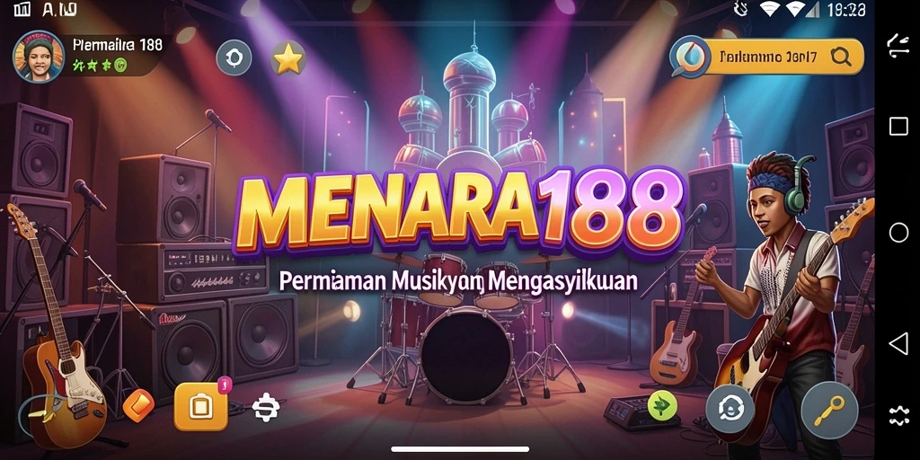 Tampilan gameplay MENARA188 yang penuh warna dan dinamis.