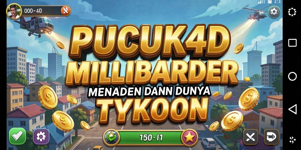 Tampilan gameplay PUCUK4D yang penuh aksi dan strategi Tycoon.