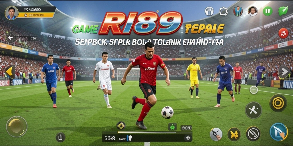 Tampilan gameplay RI889 yang menegangkan dan penuh aksi sepak bola.