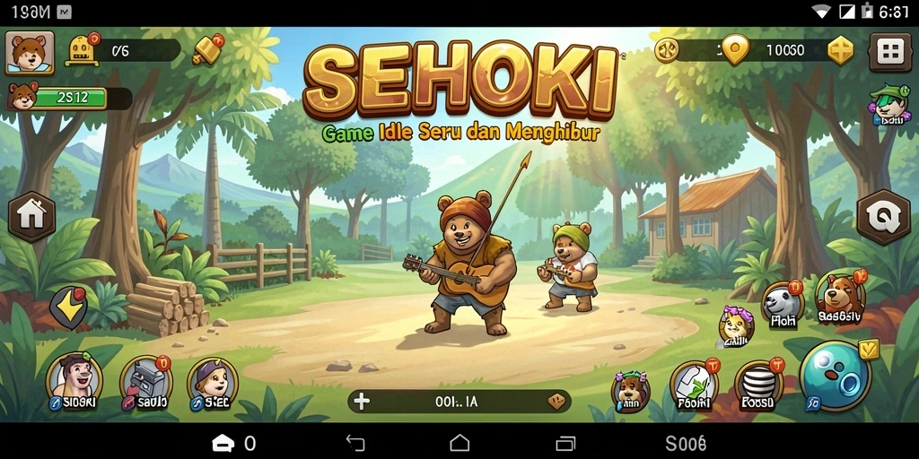 Tampilan gameplay SEHOKI yang menarik dan penuh warna.